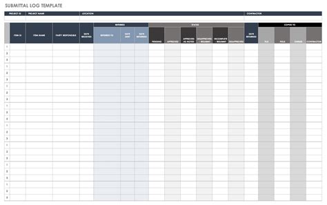 submittal schedule for construction